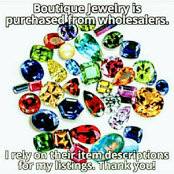 Butterfly Stud Simulated Goldtone Sapphires Earrings - Picture 7 of 7